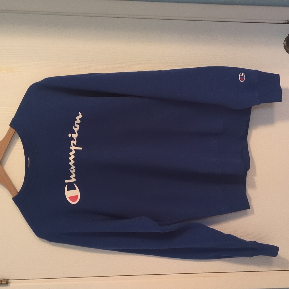 Champion Crewneck Sweatshirt, Royal Blue